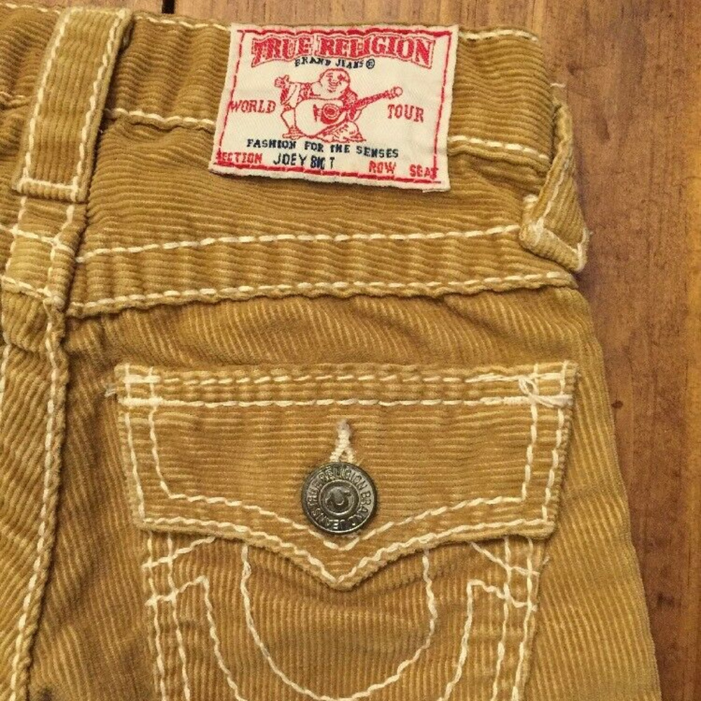 GIRLS TRUE RELIGION JOEY BIG T CORD PANT JEAN 4